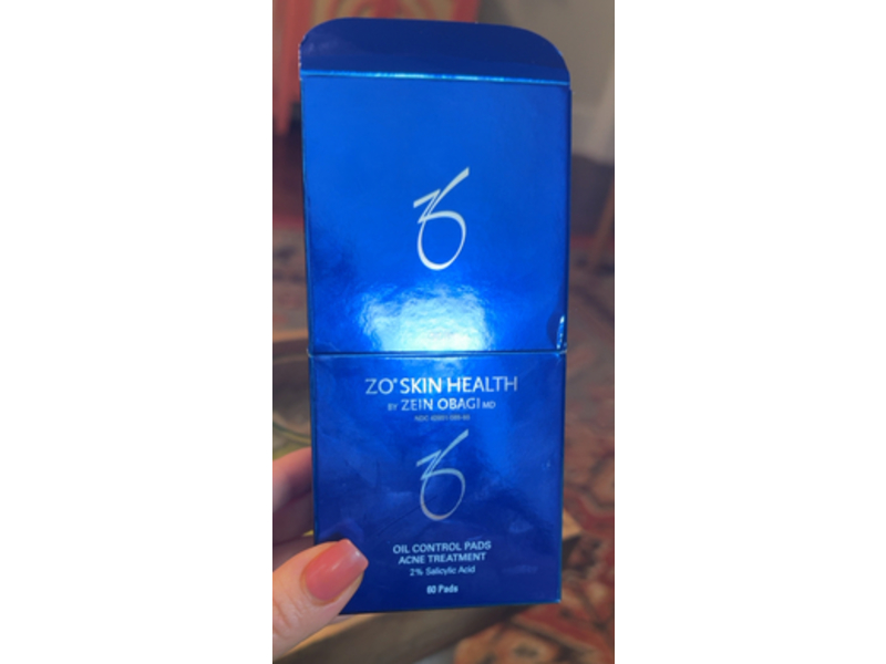 Zo Skin Health Oil Control Acne Treatment Pads, 2% Salicylic Acid, 60 Counts