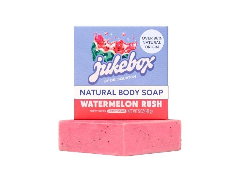 Jukebox By Dr. Squatch Natural Body Soap, Watermelon Rush, 5 oz/141 g