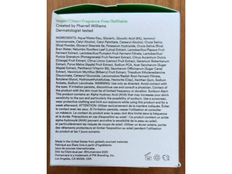 Humanrace Skincare Lotus Enzyme Exfoliators, 2.4 fl oz/71 mL