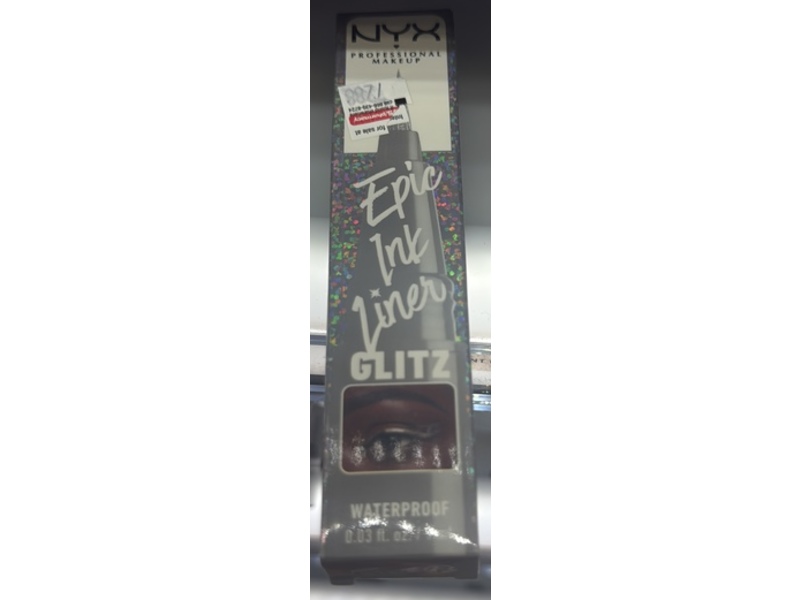 Nyx Professional Makeup Epic Ink EyeLiner Glitz, 4-Flashy Flare, 0.03 fl oz/0.8 mL