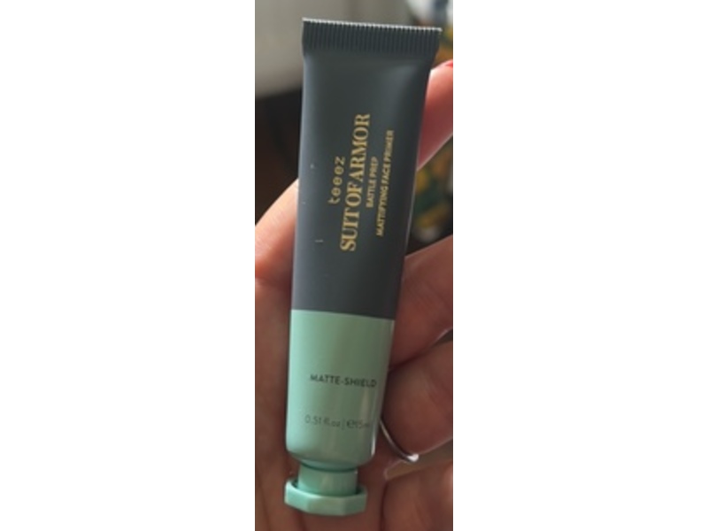 Teeez Suit of Armor Battle Prep Mattifying Face Primer, Matte Shield, 0.51 fl oz / 15 mL
