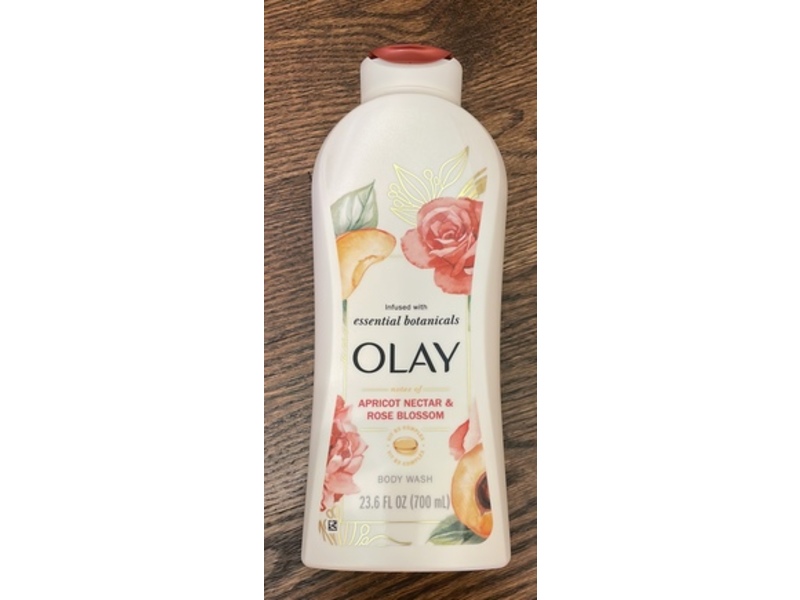 Olay Body Wash, Apricot Nectar & Rose Blossom, 23.6 fl oz/700 mL