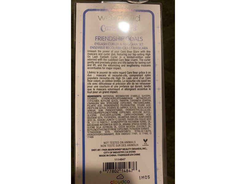 Wet N Wild Care Bears Eyelash Curler & Mascara Set, Friendship Goals