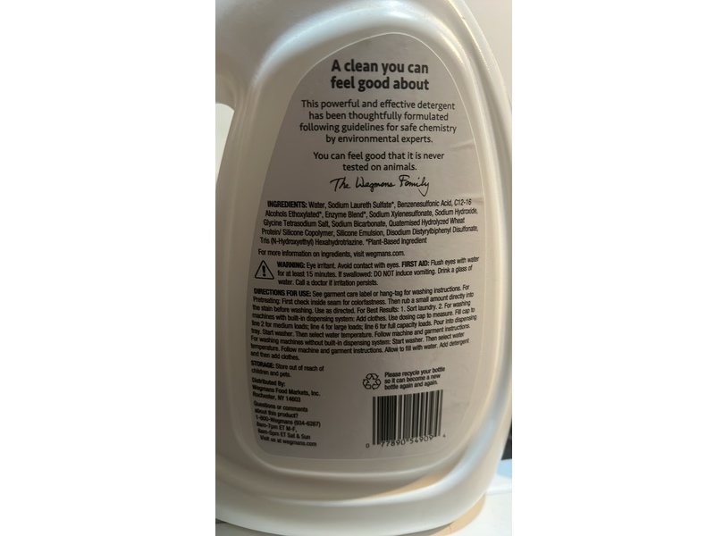 Wegmans Baby Laundry Detergent, 64 Loads, 92 fl oz/2.72 L