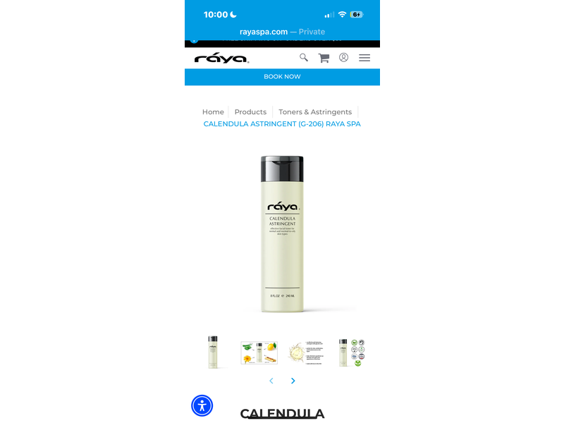 Raya Spa Calendula Astringent, 8 fl oz/240 mL