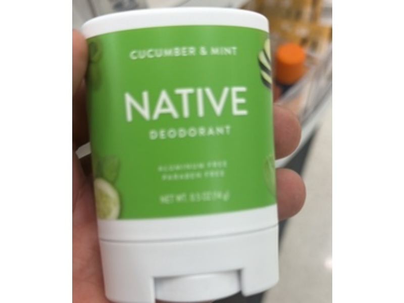 Native Deodorant, Cucumber & Mint, 0.5 oz, Pack Of 2
