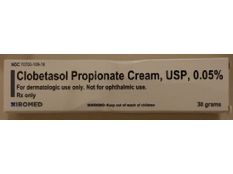 Clobetasol Propionate Cream, USP, 0.05%, 30 g, Xiromed (RX)
