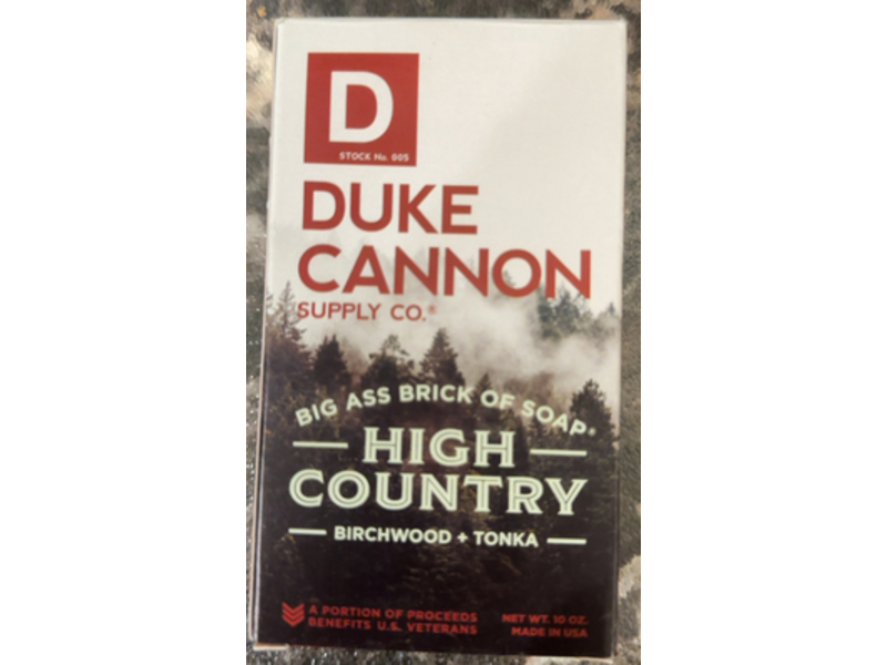 Duke Cannon Big Ass Brick Of Soap High Country Soap, Birchwood + Tonika, 10 oz