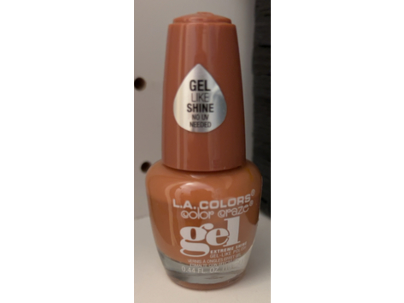 L.A. Colors Color Craze Extreme Shine Gel Polish, CNL411 Nudie, 0.44 fl oz/13 mL
