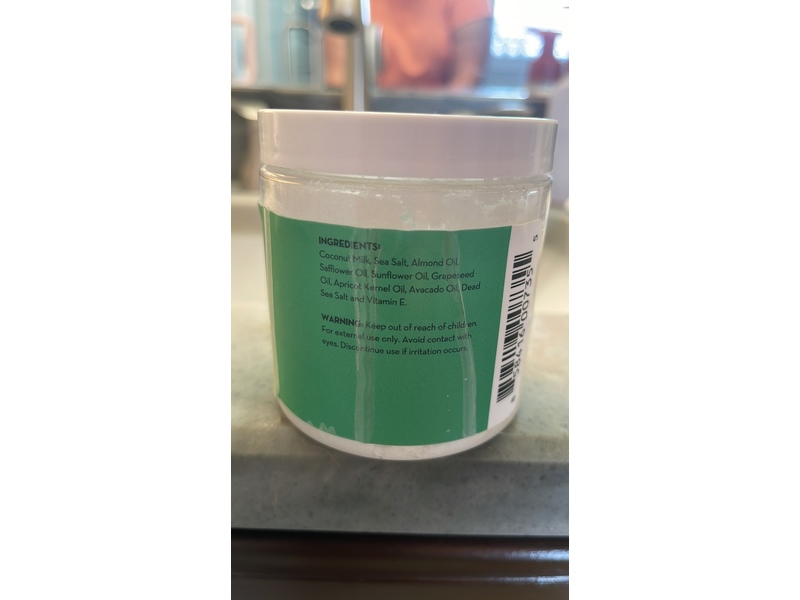 Pure Body Naturals Exfoliating Body Scrub, Coconut Milk, 12 oz/340 mL