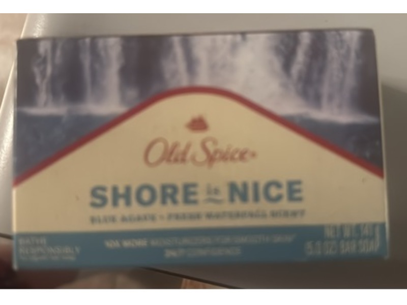 Old Spice Shore Is Nice Bar Soap, Blue Agave + Fresh Waterfall Scent, 5 oz/141 g, Pack Of 6