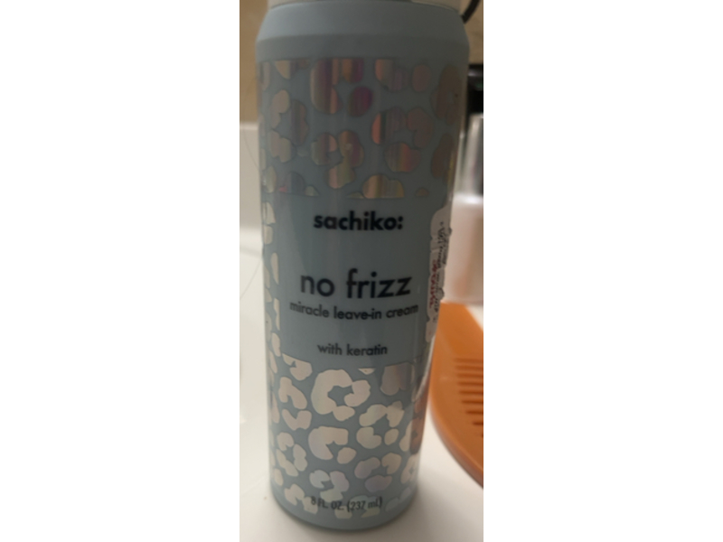 Sachiko No Frizz Miracle Leave In Cream, Keratin, 8 fl oz/237 mL