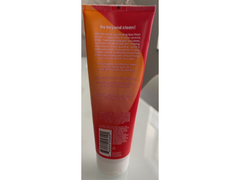 Lume Acidified Body Wash, Clean Tangerine, 8.5 fl oz/250 mL