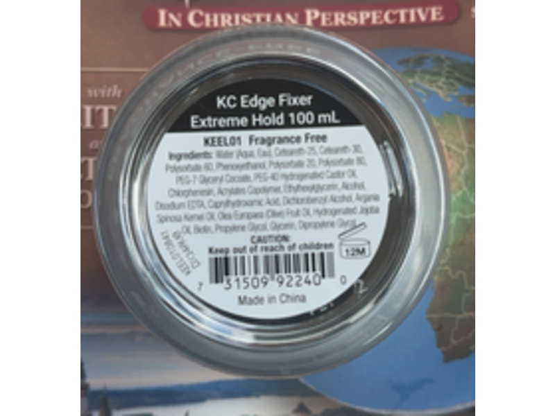 Kiss Colors & Care Extreme Hold Edge Fixer, 3.38 oz/100 mL