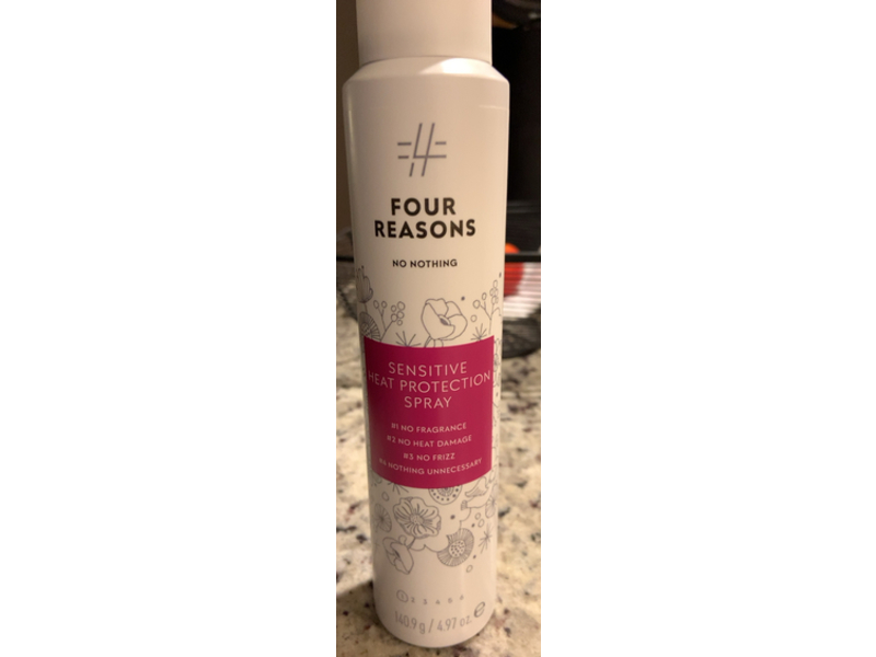 Four Reasons No Nothing Sensitive Heat Protection Spray, 4.97 oz/140.9 g
