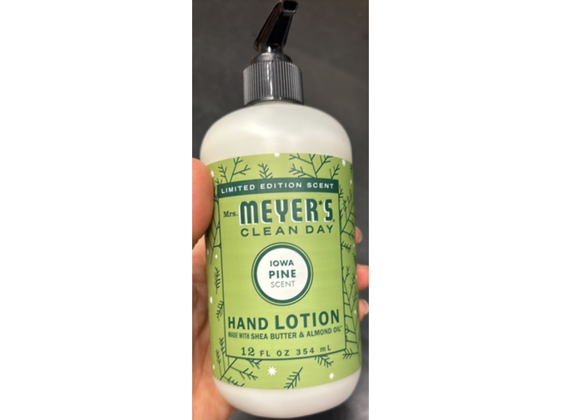 Mrs. Meyer's Clean Day Hand Lotion, Iowa Pine Scent, 12 fl oz/354 mL