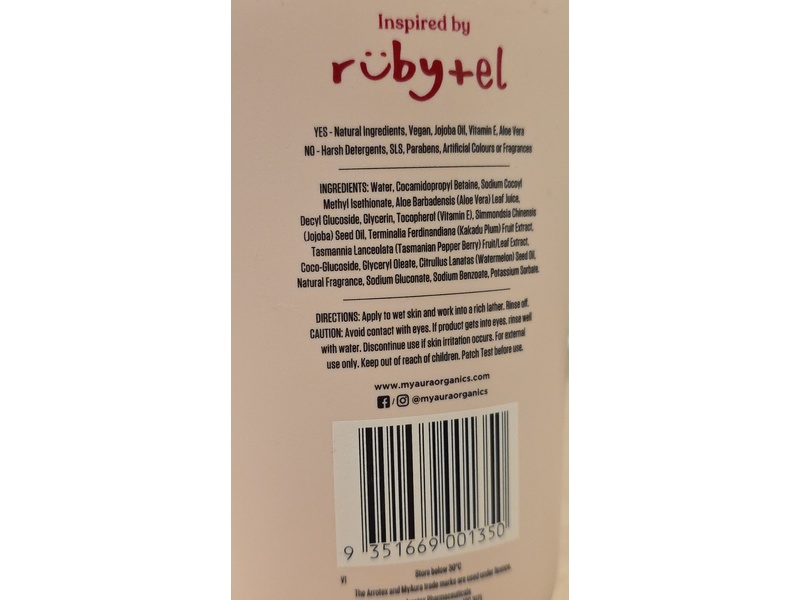 Myaura Be You Ne Natural Body Wash, Watermelon, 300 mL