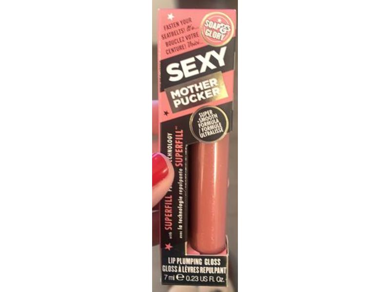 Soap & Glory Sexy Mother Pucker Lip Plumping Gloss, Plums Up, 0.23 fl oz/7 mL