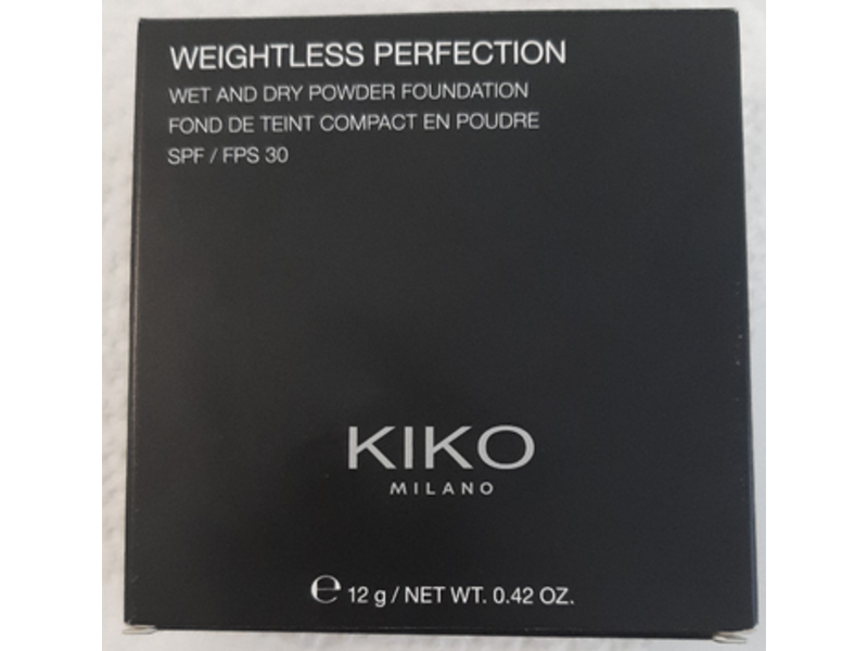 Kiko Milano Weightless Perfection Wet And Dry Powder Foundation, Cool Rose 20, SPF 30, 0.42 oz/12 g