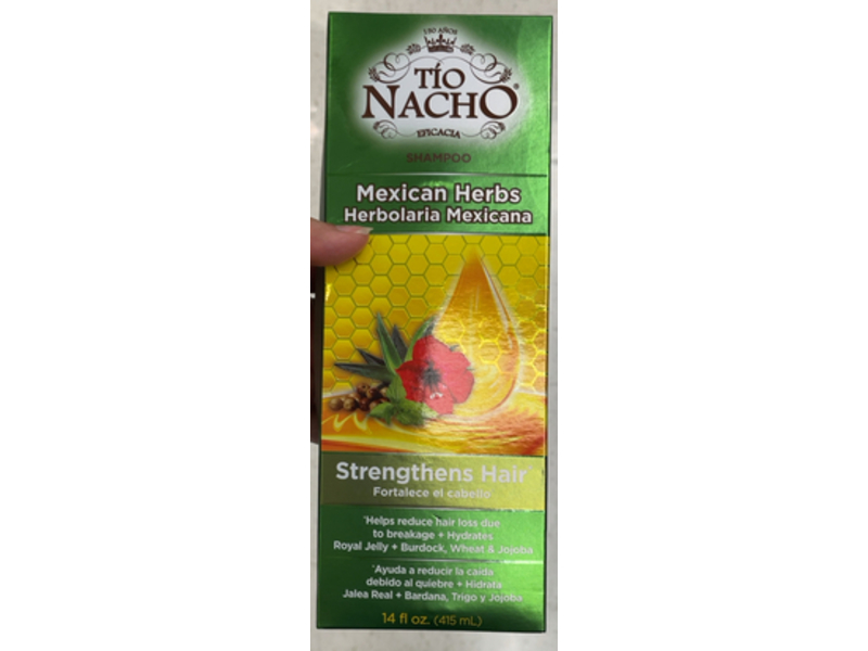 Tio Nacho Mexican Herbs Shampoo, Royal Jelly + Burdock, Wheat & Jojoba, 14 fl oz/415 mL