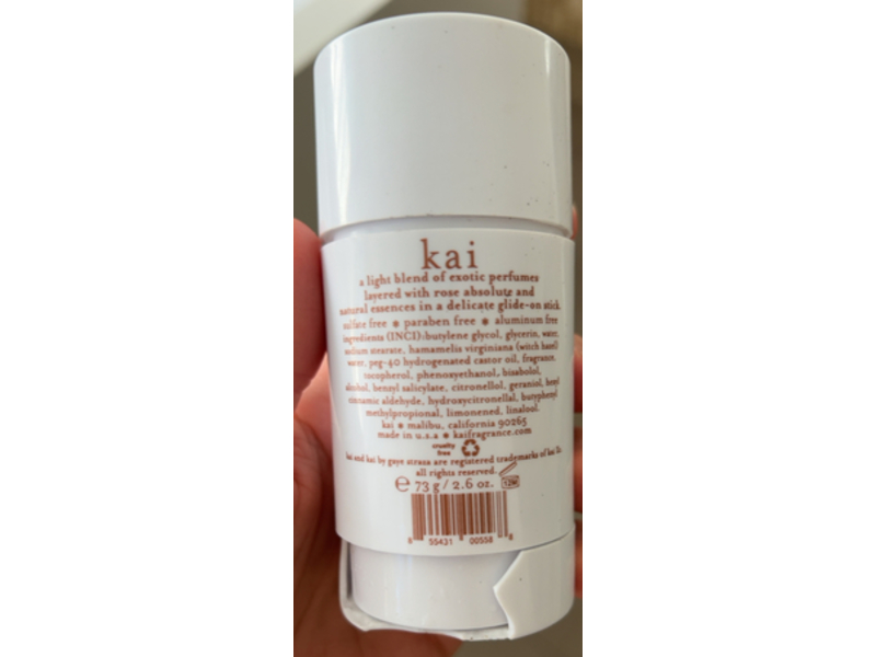Kai Deodorant, Rose, 2.6 oz/73 g
