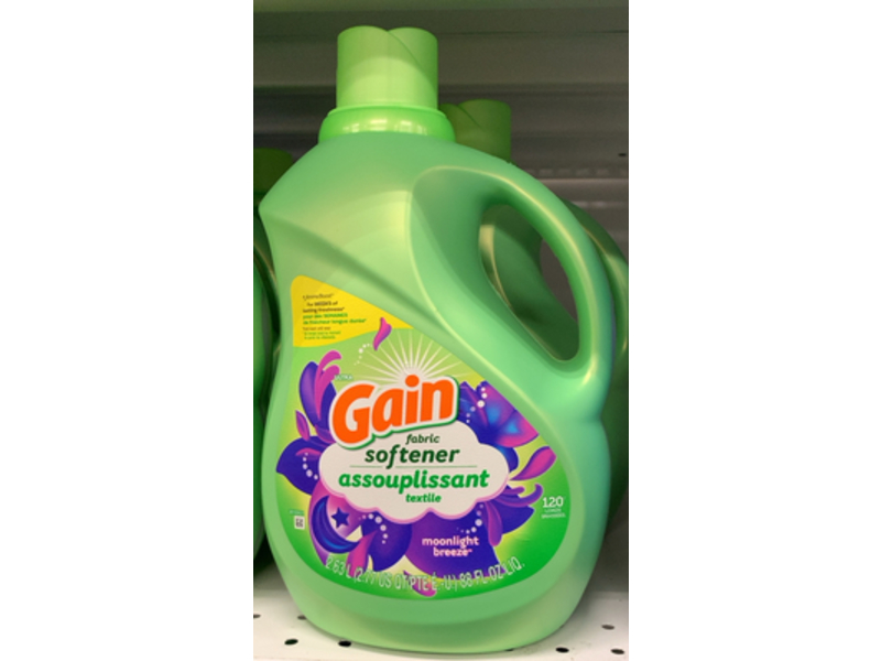 Gain Fabric Softener, Moonlight Breeze, 120 Loads, 88 fl oz/2.63 L