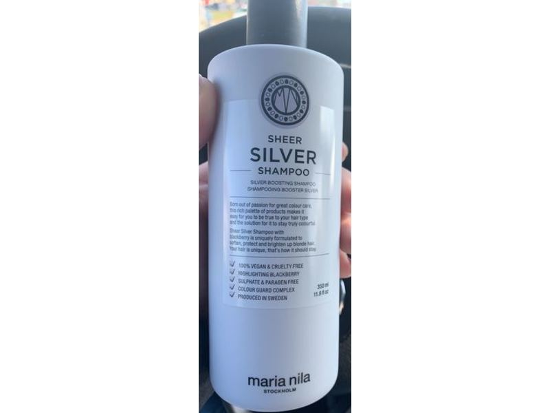 Maria Nila Sheer Silver Boosting Shampoo, 11.8 fl oz/350 mL