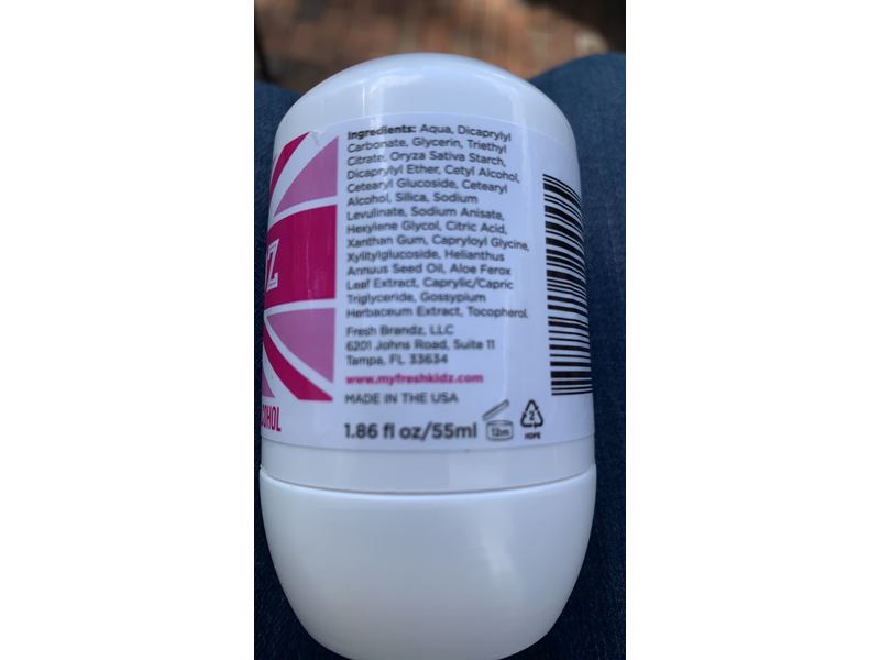 Fresh Kidz Keep It Kind Girls Natural Deodorant, 1.86 fl oz/55 mL