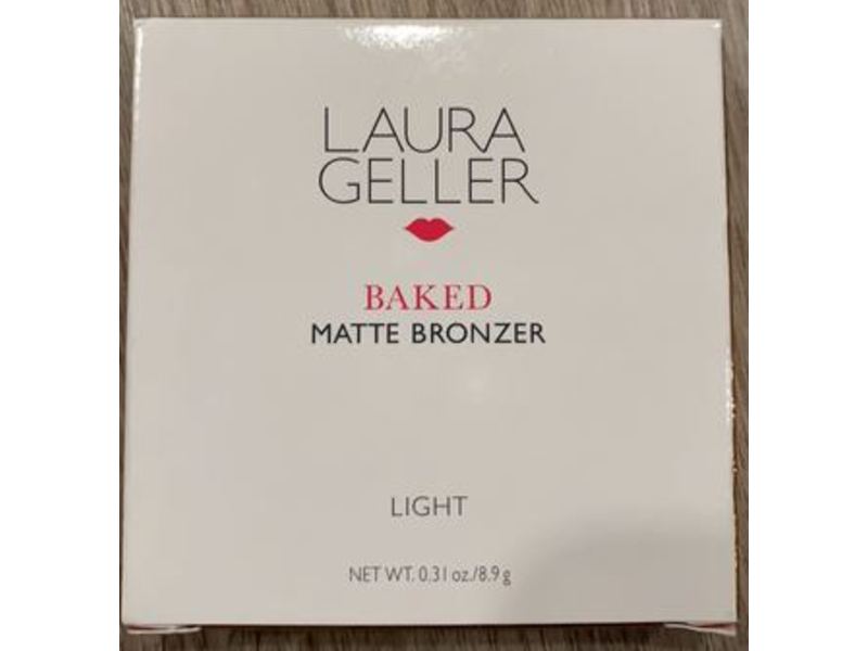 Laura Geller Baked Matte Bronzer, Light, 0.31 oz/8.9 g