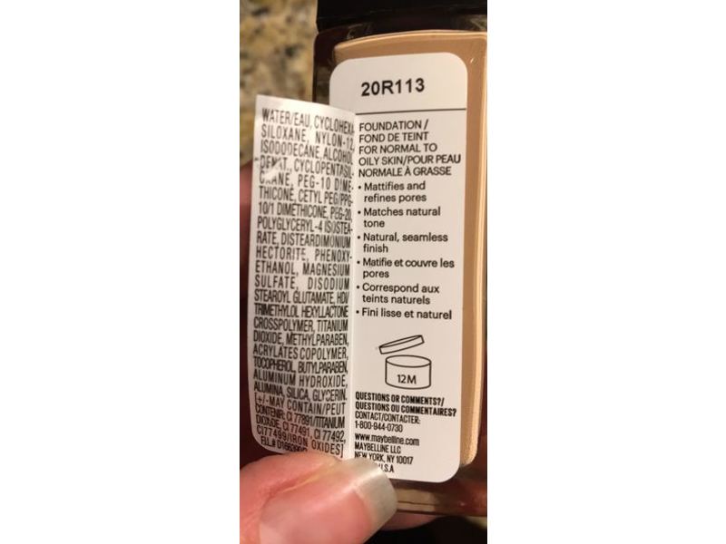 Maybelline New York Fit Me Matte + Poreless Foundation, Creamy Beige, 1 fl oz/30 mL
