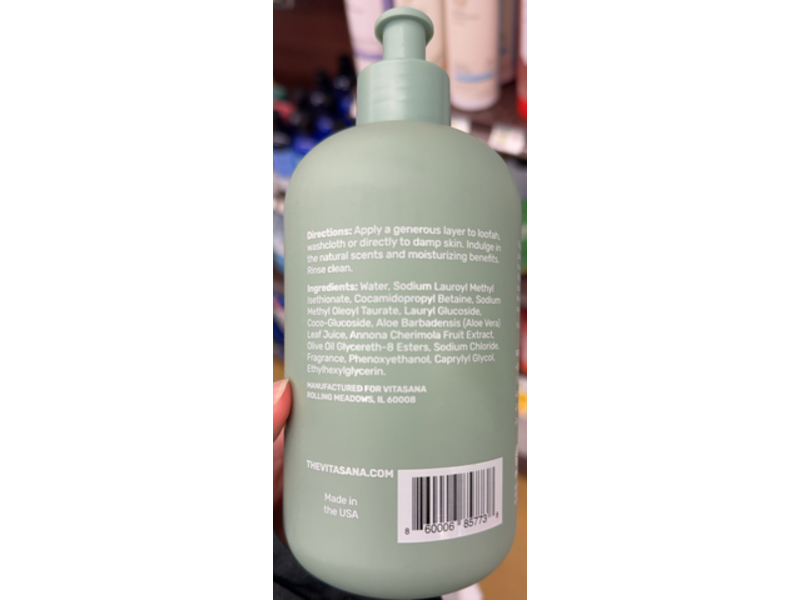 Vitasana Plant Derived Body Wash, Sea Buckthorn Bergamot, 16 oz/473 mL