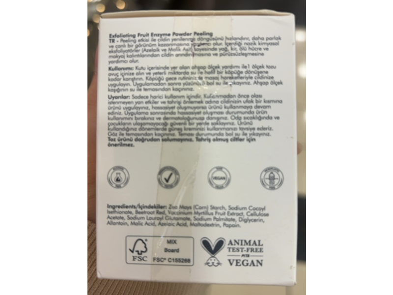 The Purest Solutions Fruit Enzyme Powder Exfoliator & Peeling, Azelaic Acid & Malic Acid, 1.94 oz/55 g