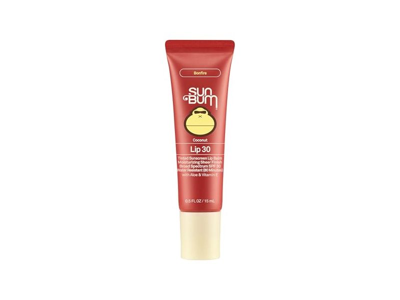 Sun Bum Tinted Sunscreen Lip Balm, Bonifire, SPF 30, 0.5 fl oz/15 mL