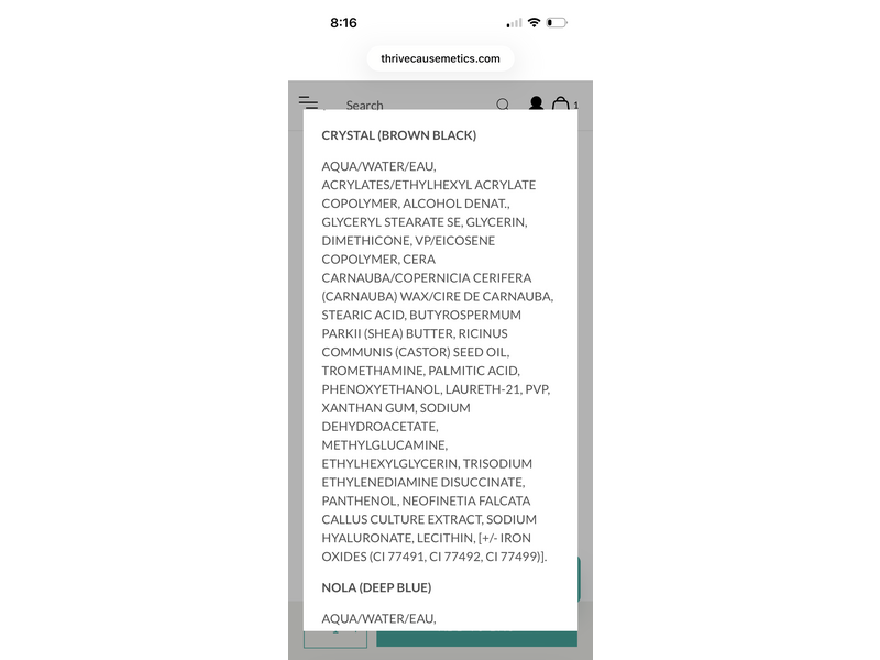 Thrive Causemetics Lash Extensions Tubing Mascara, Brown Black, 0.38 oz