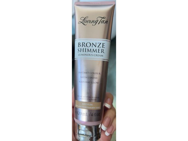 Loving Tan Bronze Shimmer Luminous Cream, Medium, 4 fl oz/120 mL