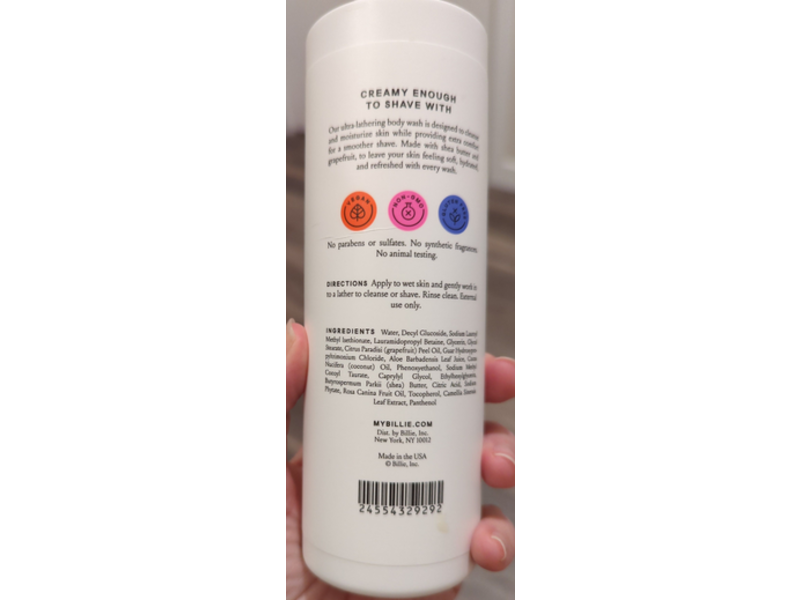 Billie Sudsy Body Wash, 12 fl oz