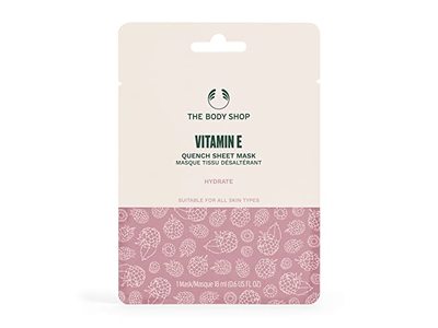 The Body Shop Quench Sheet Mask, Vitamin E, 0.6 fl oz/18 mL, 1 Count