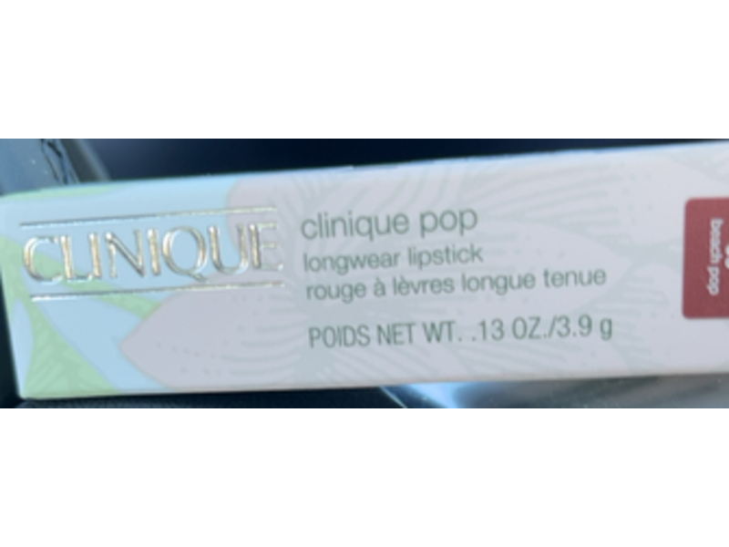 Clinique Pop Longwear Lipstick, 09 Beach Pop, 0.13 oz/3.9 g