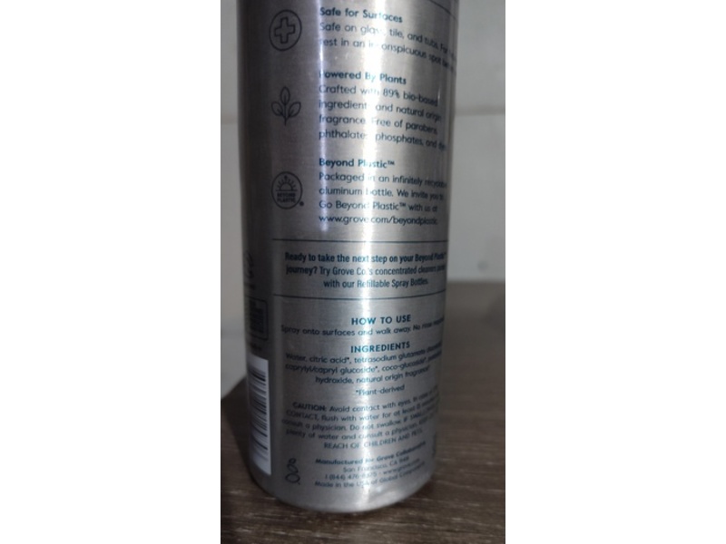 Grove Co Daily Shower Cleaner, Wild Mint, 16 fl oz/473 mL