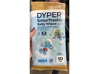 Dyper Smurftastic Baby Wipes, Cotton, 10 Count - Image 2