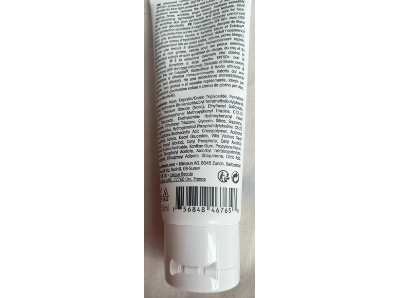 Ultrasun Moisturising Anti - Ageing Sun Protection Face Creme, SPF 50+, 25 mL