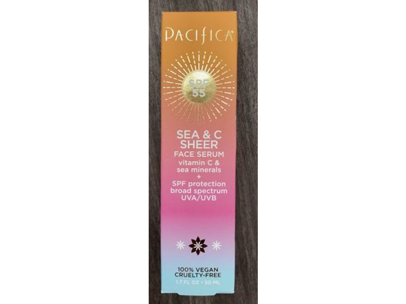 Pacifica Sea & C Sheer Face Serum, SPF 55, 1.7 fl oz/50 mL