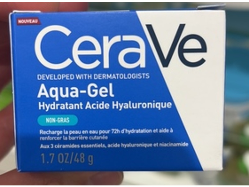 Cerave Aqua-Gel Hydratant Acide Hyaluronique, Non-Gras, 1.7 oz/48 g