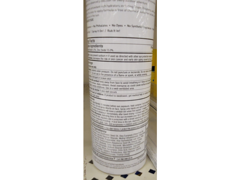 Bare Republic Mineral Sunscreen Spray, Vanilla Coco, SPF 50