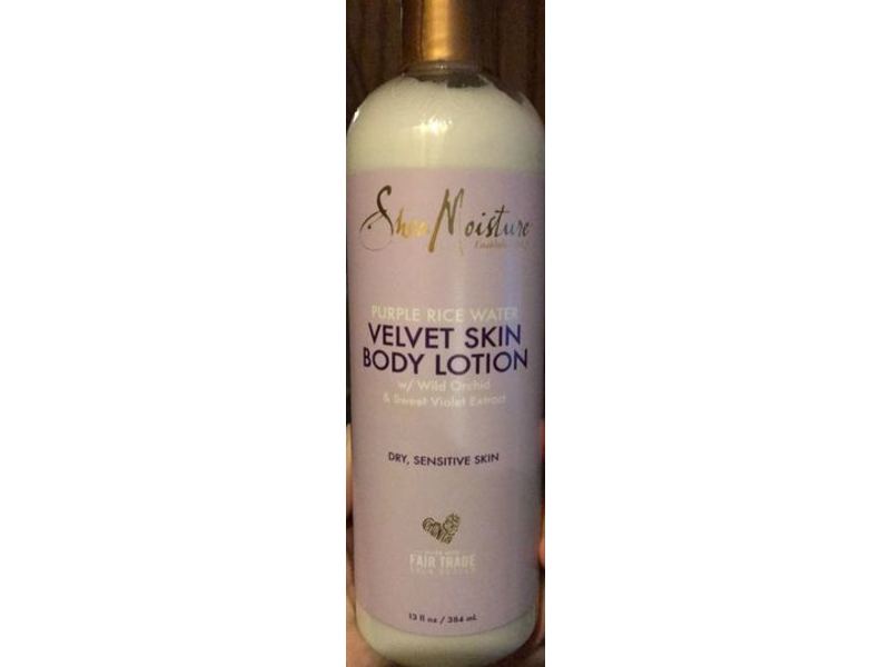 Sheamoisture Velvet Skin Body Lotion, Purple Rice Water, 13 fl oz/384 mL