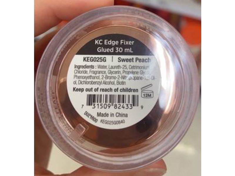 Kiss Edge Fixer Glued Maximum Hold, Sweet Peach, 1fl oz/30 mL