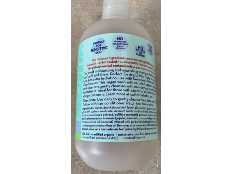 California Baby Swimmer's Defense Shampoo & Bodywash, 19 fl oz/562 mL