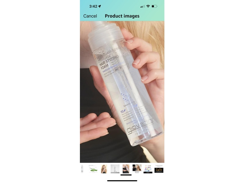 Giovanni Mousse Air-Turbo Charged Hair Styling Foam, 7 fl oz/207 mL