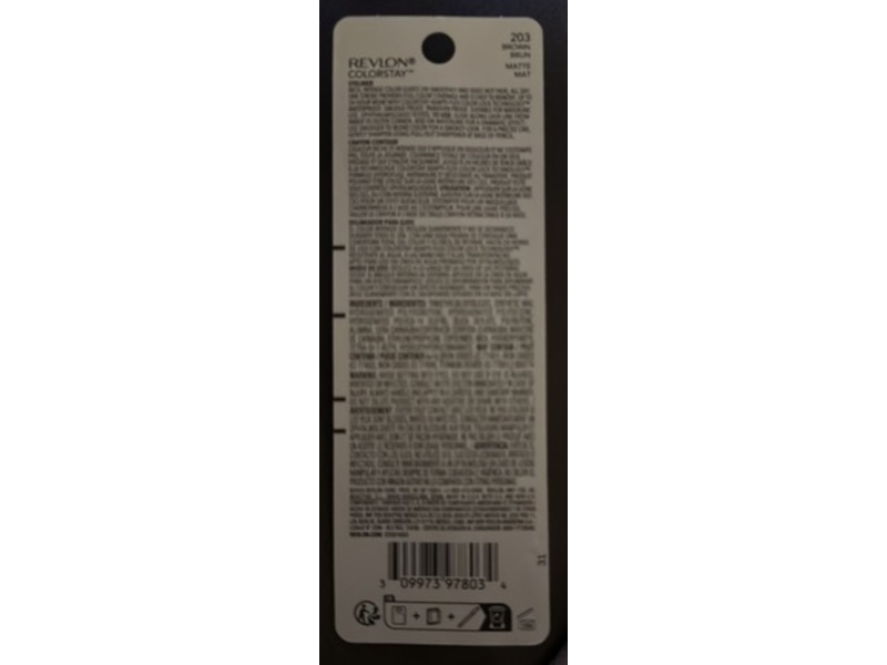 Revlon Matte Colorstay Eyeliner Pencil, 203 Brown, 0.01 oz/0.28 g