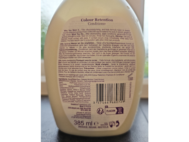 OGX Colour Care Colour Retention Conditioner, 13 fl oz/385 mL
